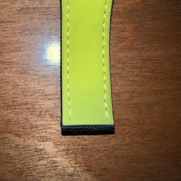 Tag Heuer Aquaracer 21mm Black with Yellow Stitching Nylon Strap FC6361 - Picture 3 of 3